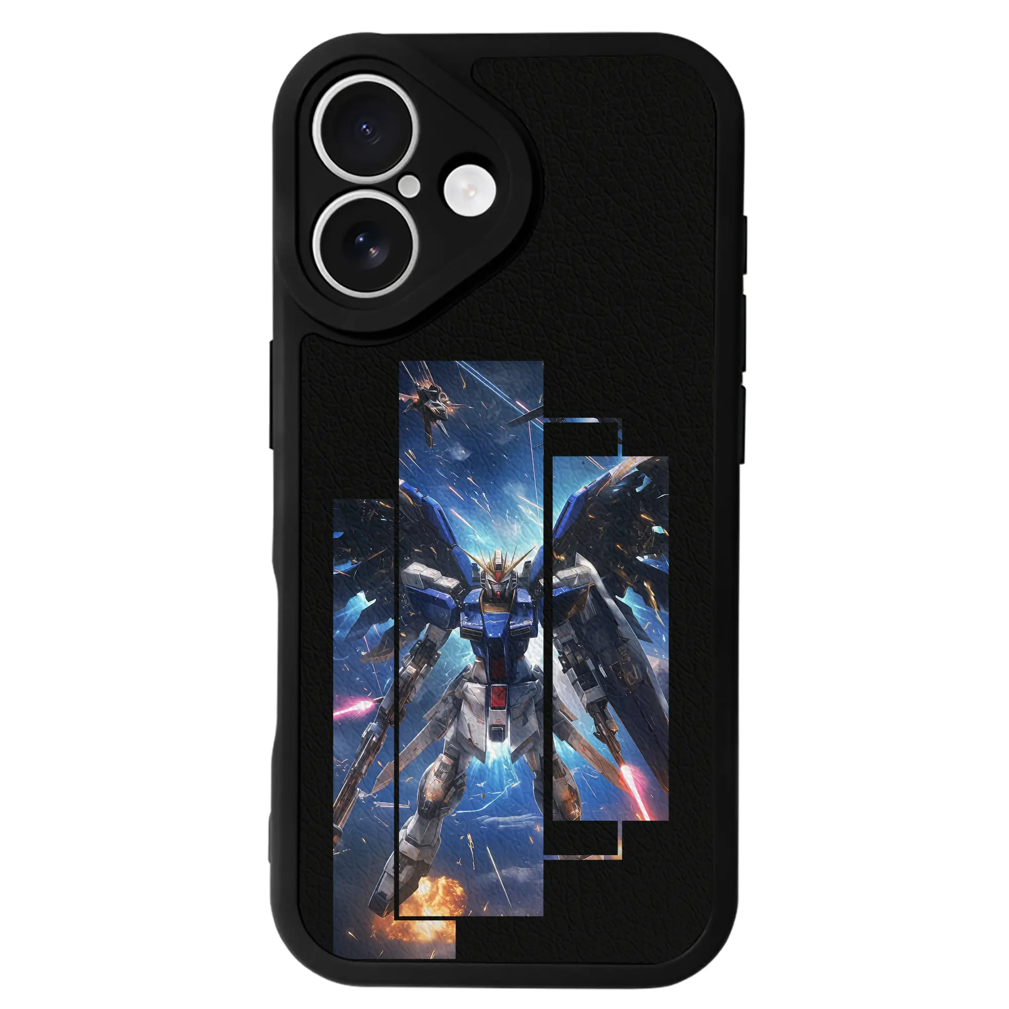 ガンダム グッズ,νガンダム - IPhone 16シリーズ対応 ・ シリコンスマホケース ・ レザー調 ・ 高精度フィット ・ 耐衝撃 ・ ワイヤレス充電対応 ・ 精密カット